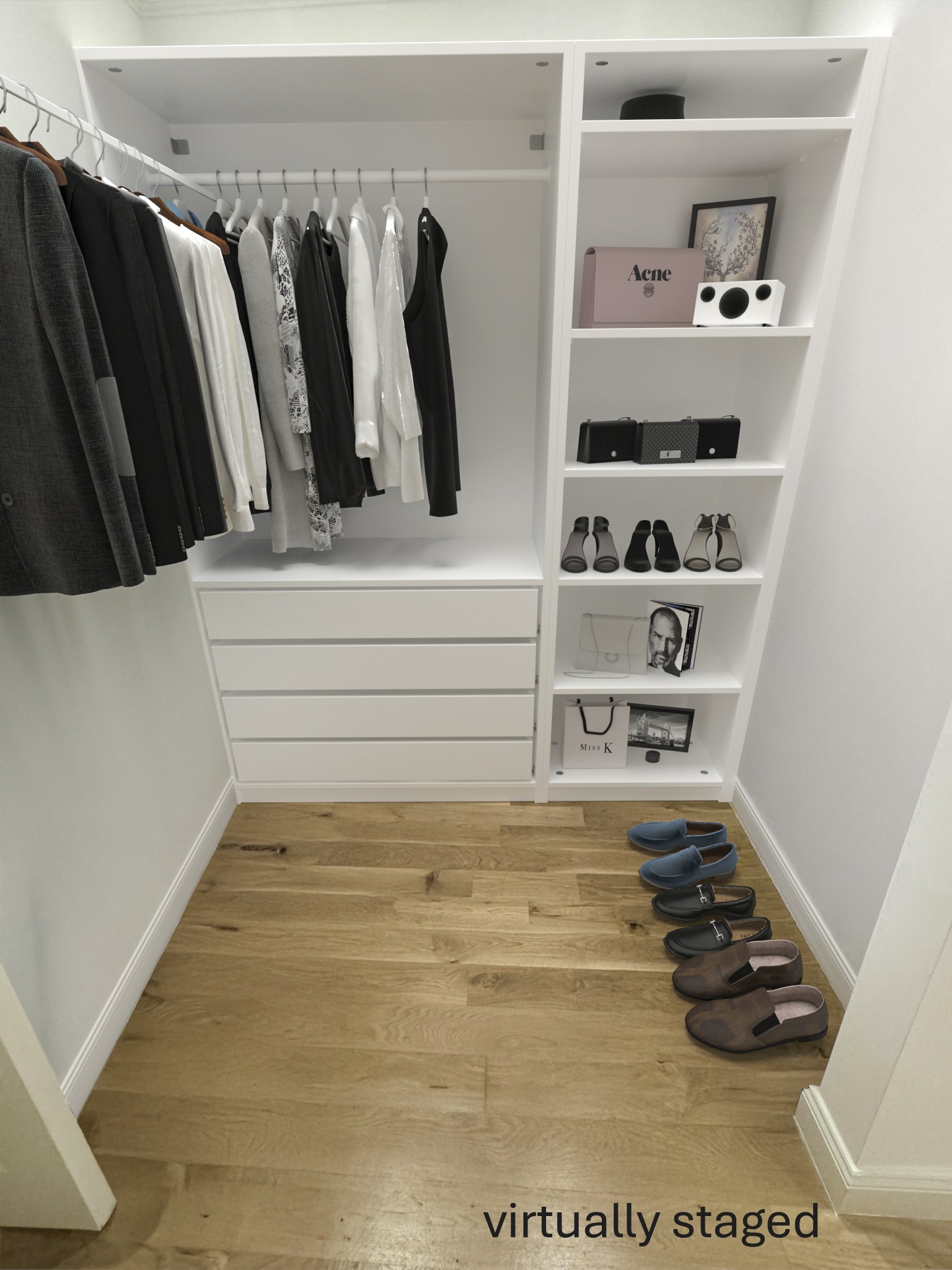 75 8th Avenue, Unit 2 Brooklyn, NY 11215 - Photo 13 of 16 a view of walk in closet with clothes and shoes