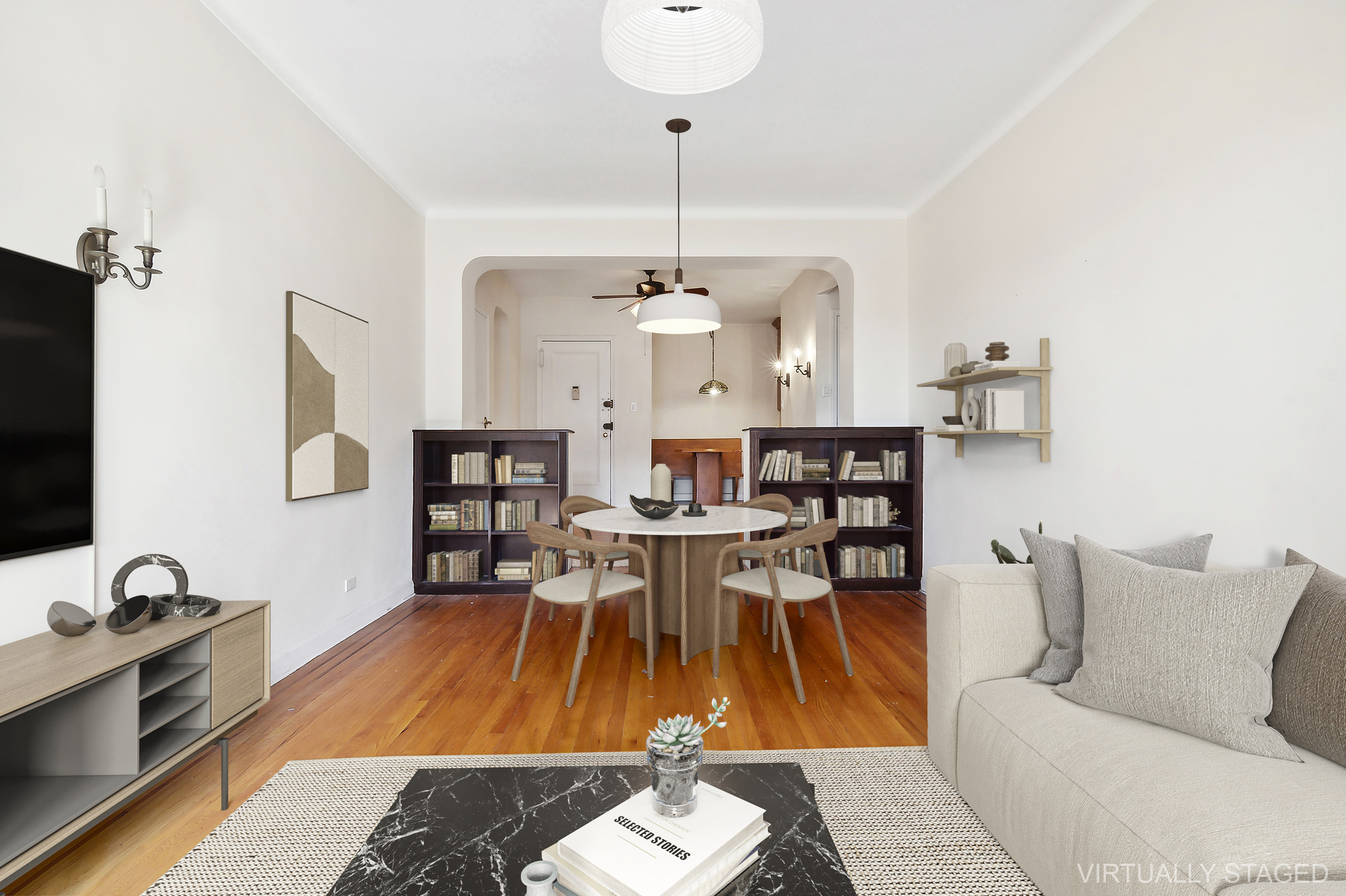1615 Avenue I, Unit 603 Brooklyn, NY 11230 - Photo 3 of 13 a living room with furniture a rug and white walls