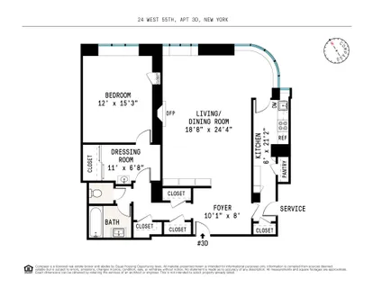 $730,000 | 24 West 55th Street, Unit 3D | Midtown Central