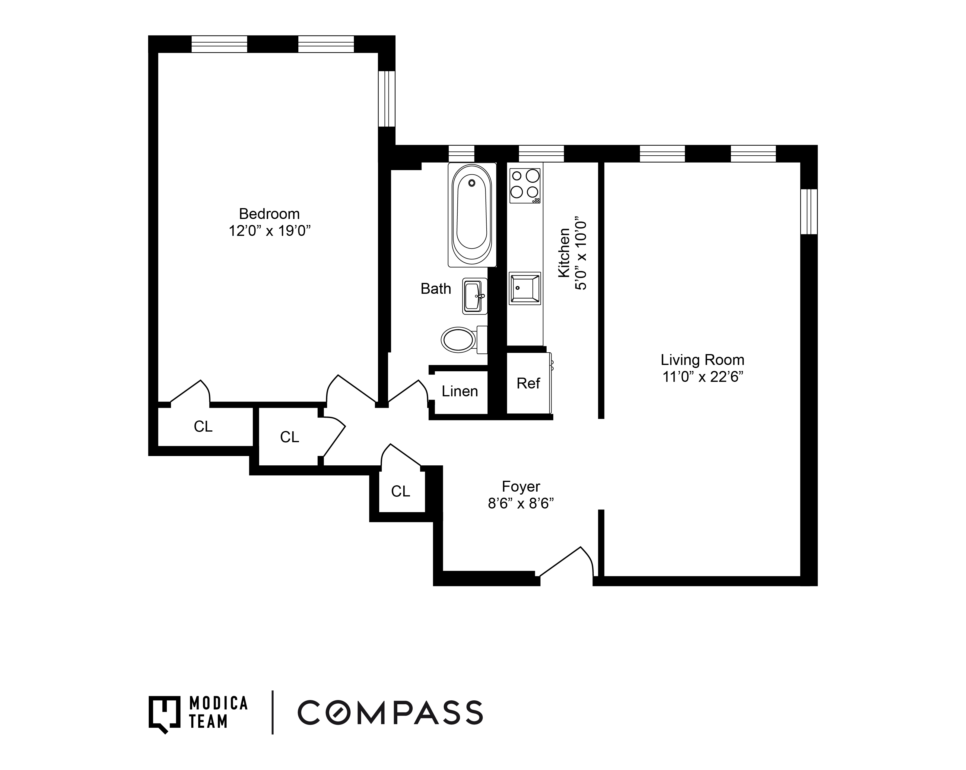 70 Lenox Road, Unit C4 Brooklyn, NY 11226 - Photo 7 of 7 a picture of a floor plan