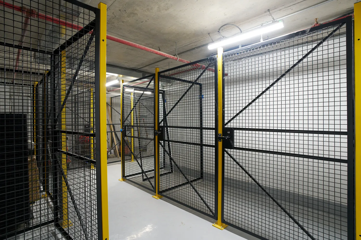 a view of storage and utility room