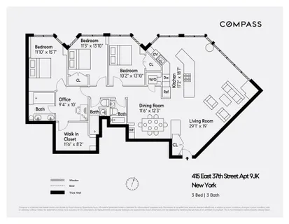 $2,395,000 | 415 East 37th Street, Unit 9JK | Murray Hill