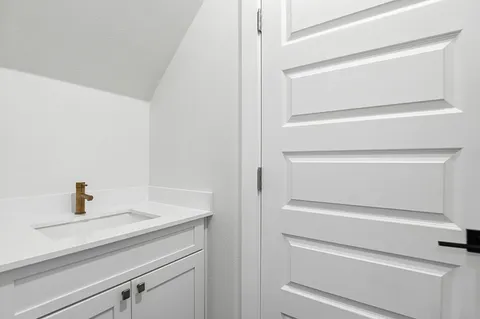 a close view of closet