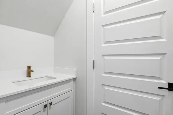 a close view of closet