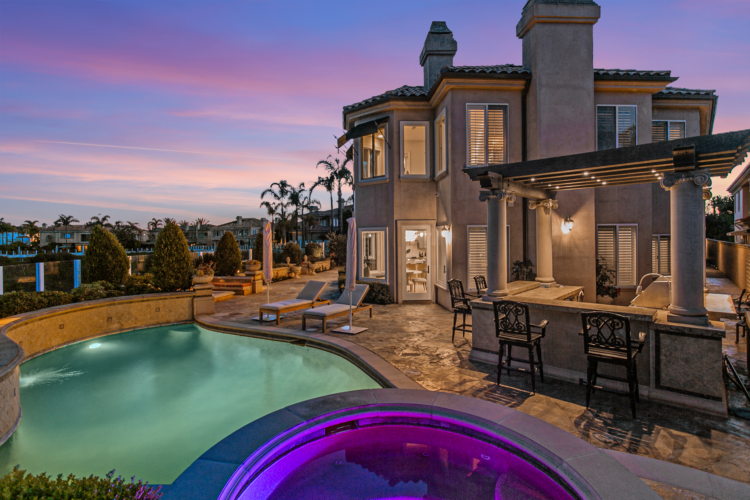 10 Vista Montemar Laguna Niguel, CA 92677 - Photo 23 of 67 a view of a swimming pool with lawn chairs