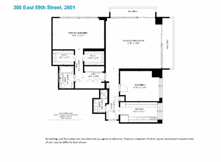 $1,290,000 | 300 East 59th Street, Unit 2601 | Sutton Place