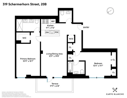 $1,675,000 | 319 Schermerhorn Street, Unit 20B | Downtown Brooklyn