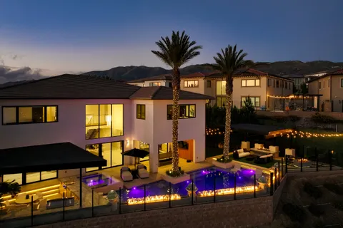 a view of street with sitting area