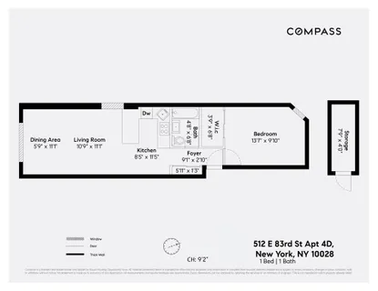 $490,000 | 512 East 83rd Street, Unit 4D | Upper East Side