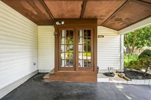 a view of outdoor space and porch