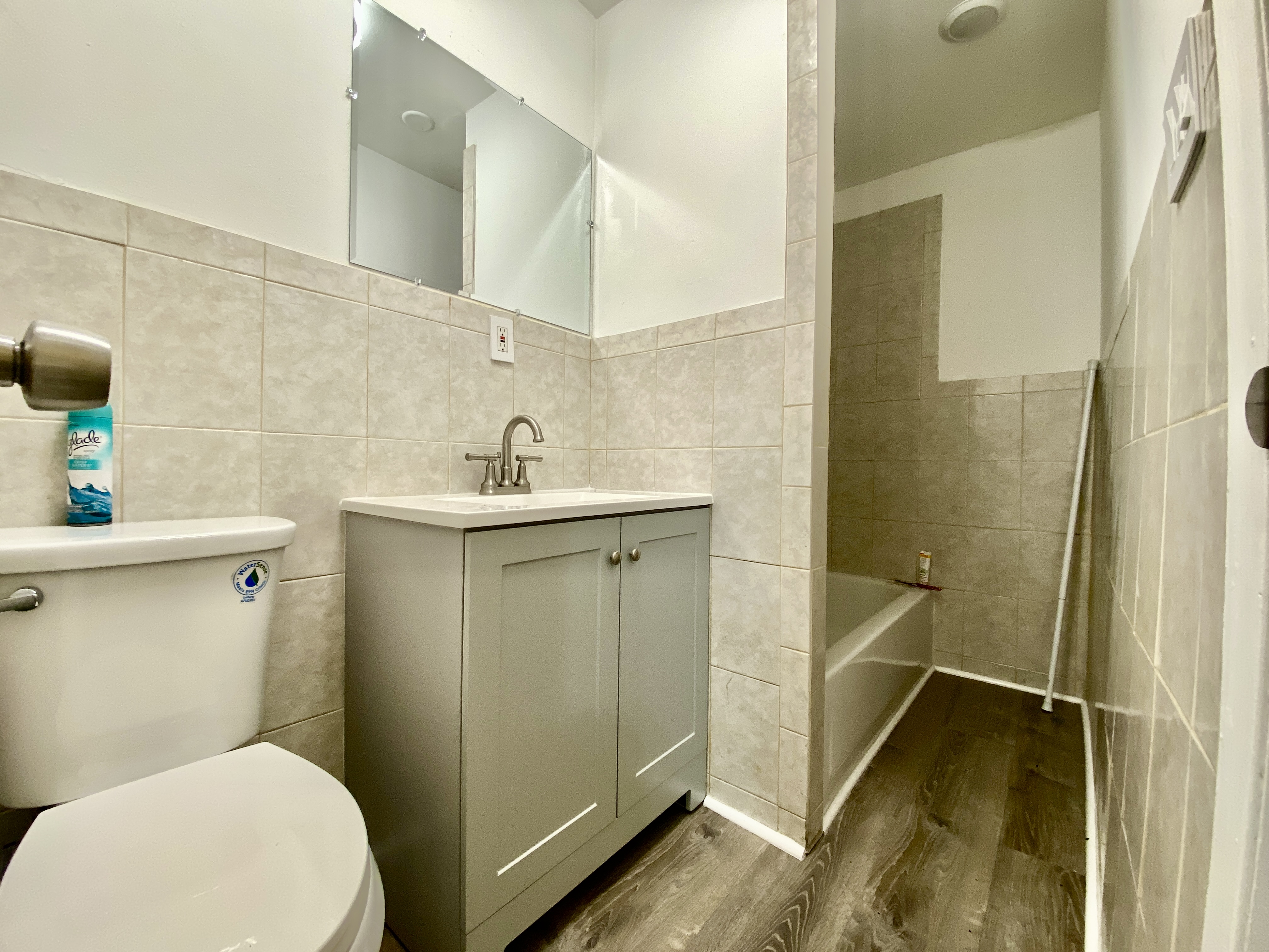 1308 Park Place, Unit 1 Brooklyn, NY 11213 - Photo 8 of 9 a bathroom with a sink toilet and shower