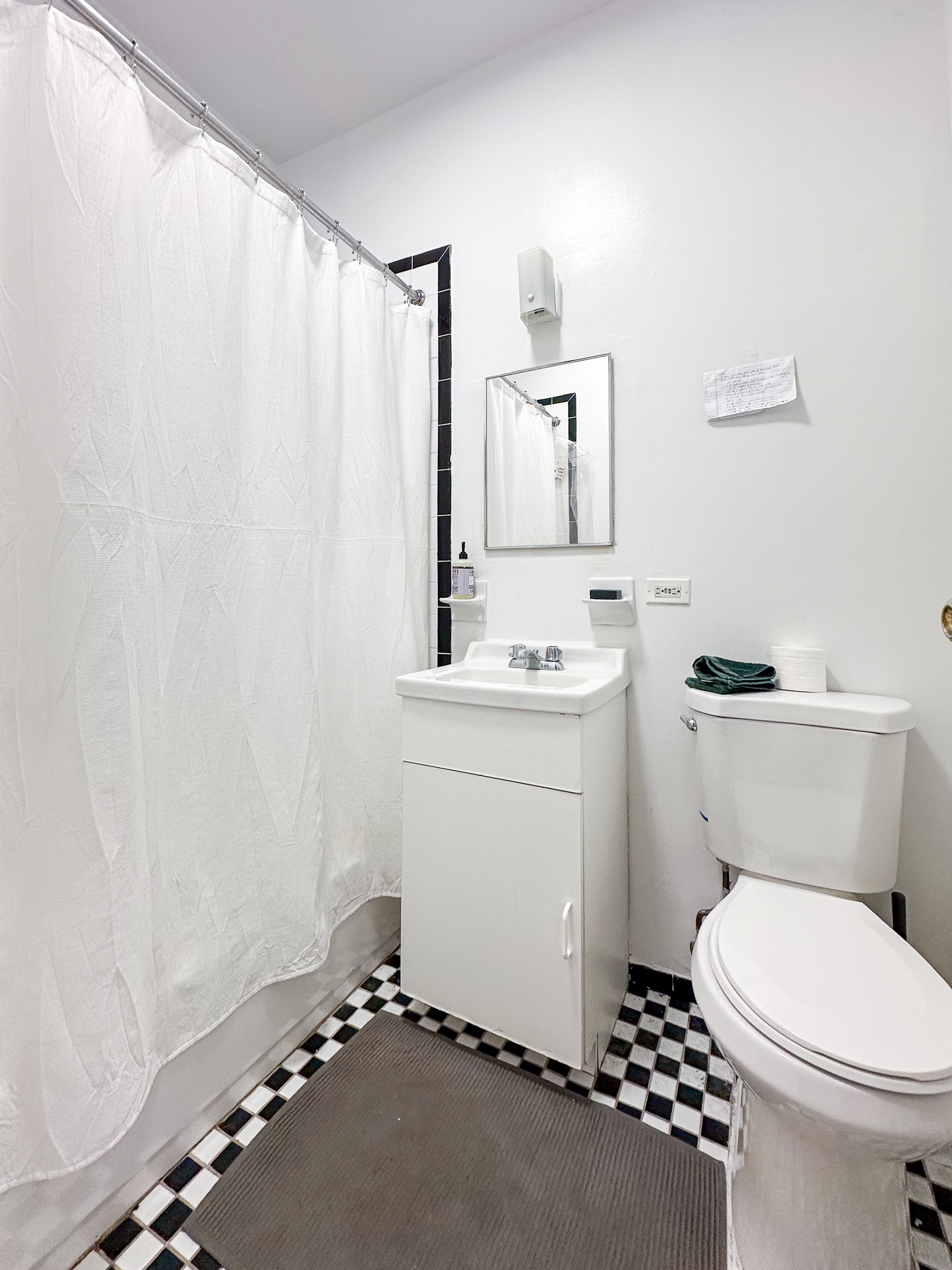 213 East 5th Street, Unit 5 Manhattan, NY 10003 - Photo 7 of 17 a bathroom with a sink a toilet and shower