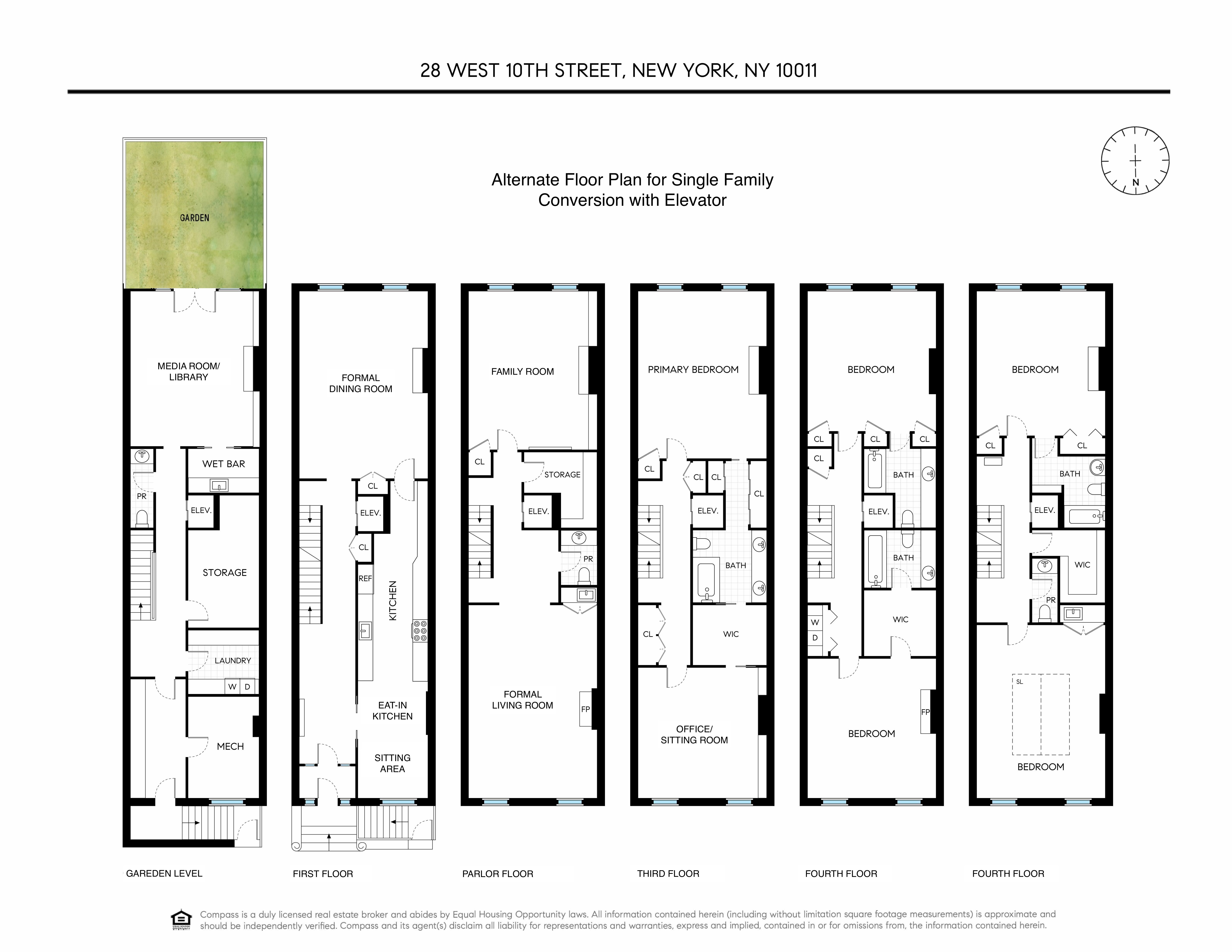 28 West 10th Street Manhattan, NY 10011 - Photo 12 of 12 a picture of floor with a white wall and a painting of the painting