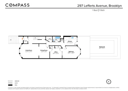 $4,000 | 297 Lefferts Avenue, Unit 1 | Prospect Lefferts Gardens