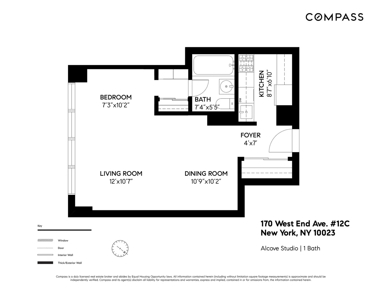$550,000 | 170 West End Avenue, Unit 12C | Upper West Side