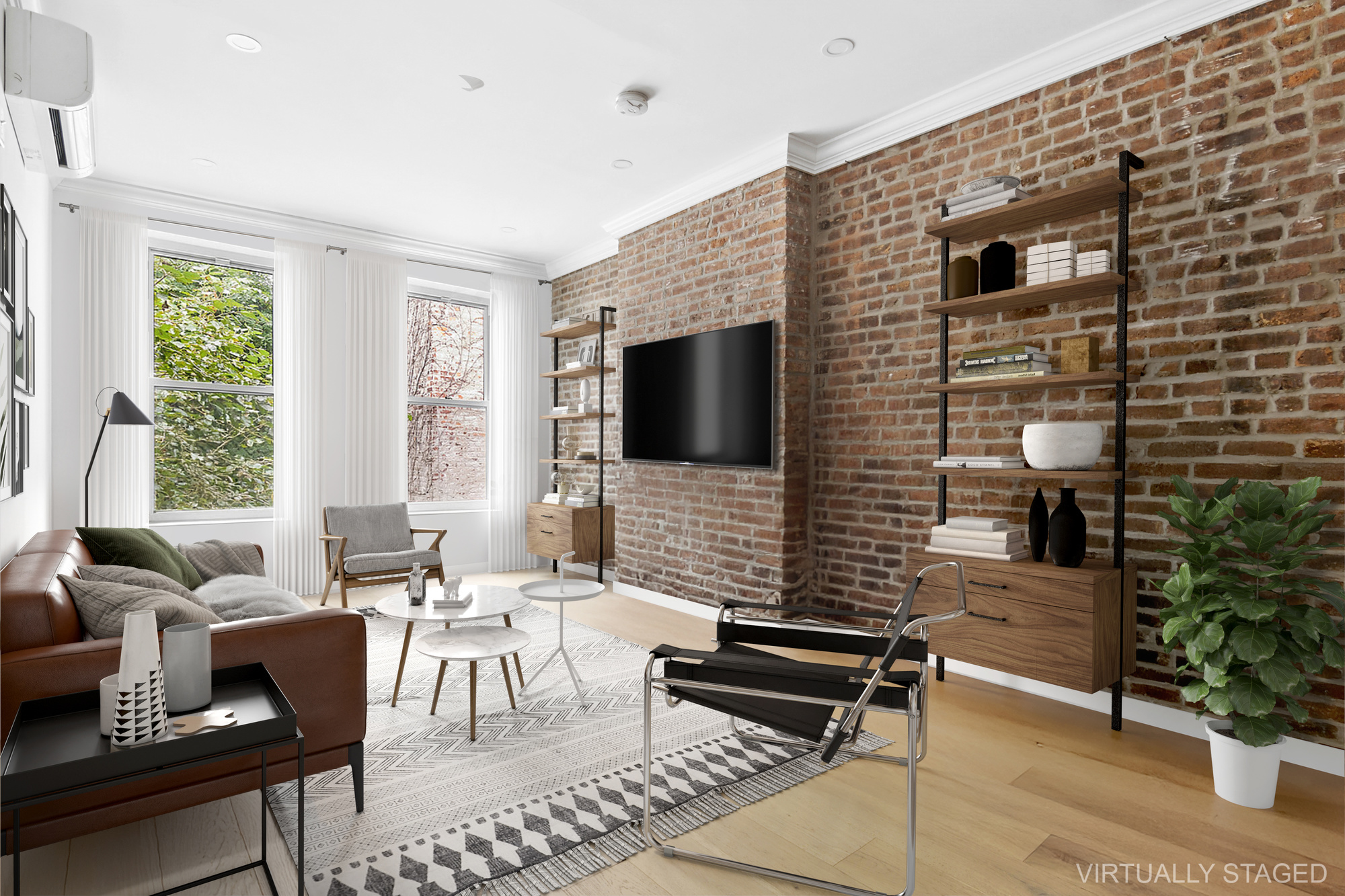 1541 Nostrand Avenue Brooklyn, NY 11226 - Photo 7 of 16 a living room with furniture and a flat screen tv