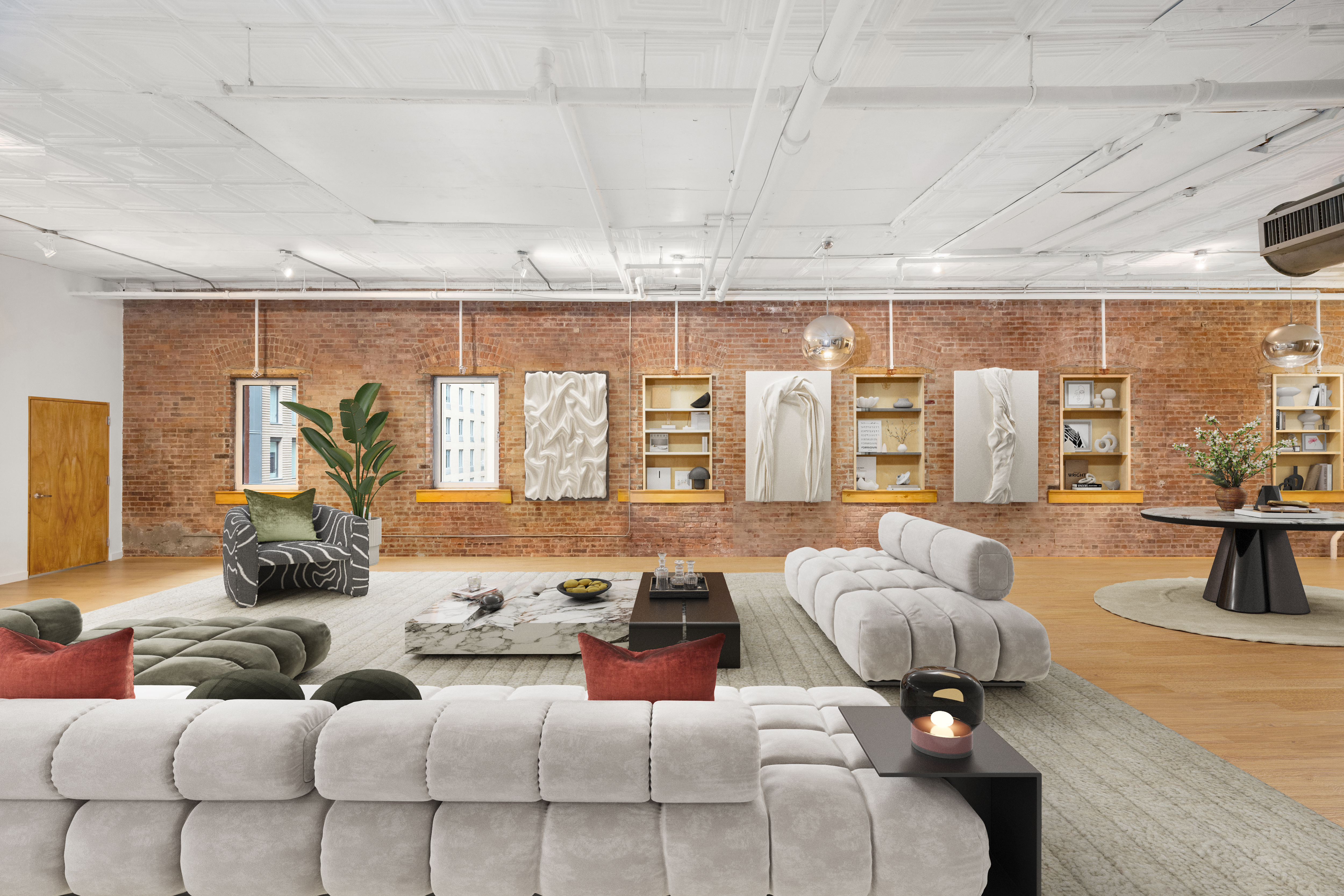 253 West 28th Street, Unit 5 Manhattan, NY 10001 - Photo 3 of 19 a living room with furniture and a large window