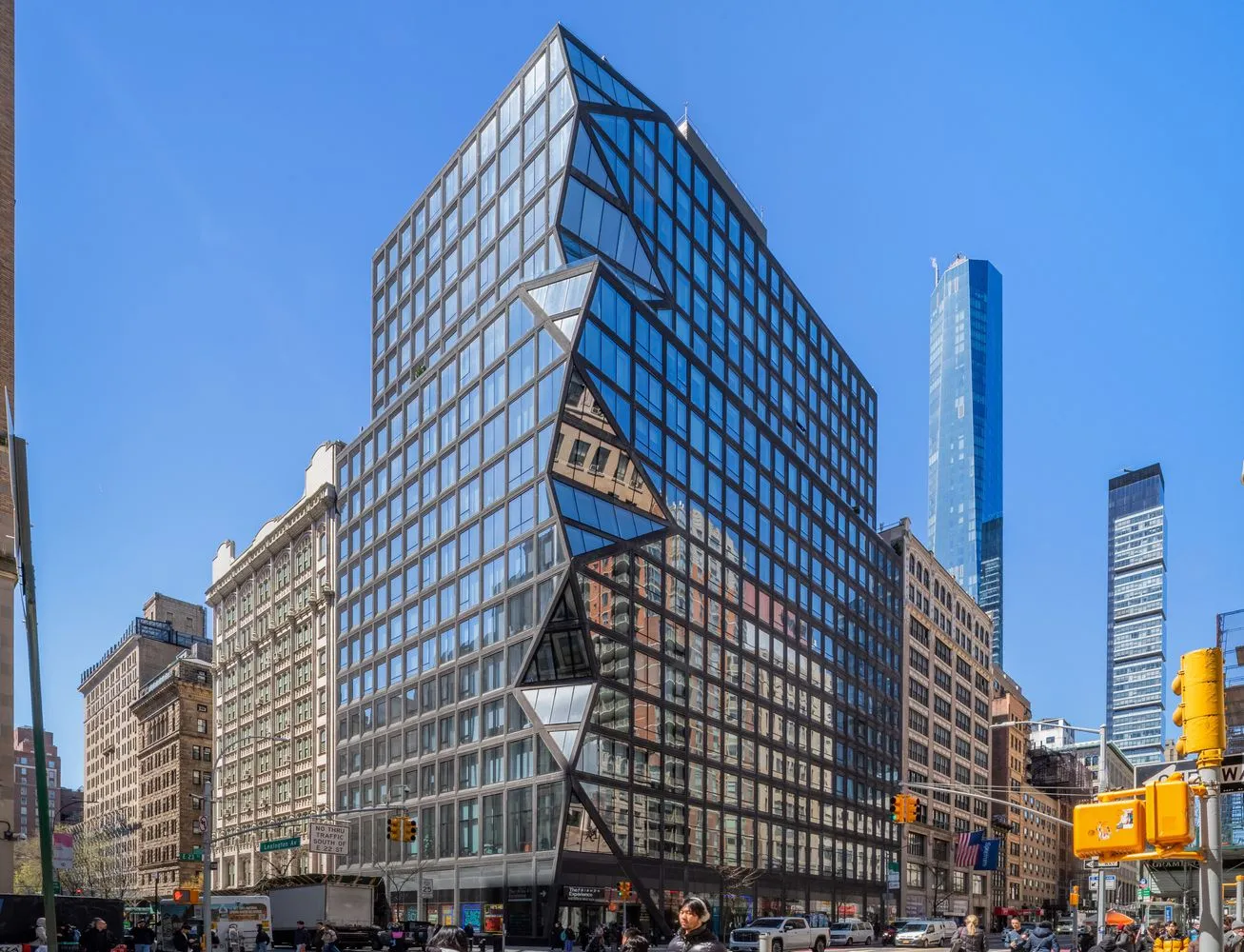 a front view of a building