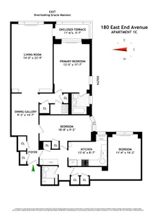 $1,325,000 | 180 East End Avenue, Unit 1C | Upper East Side