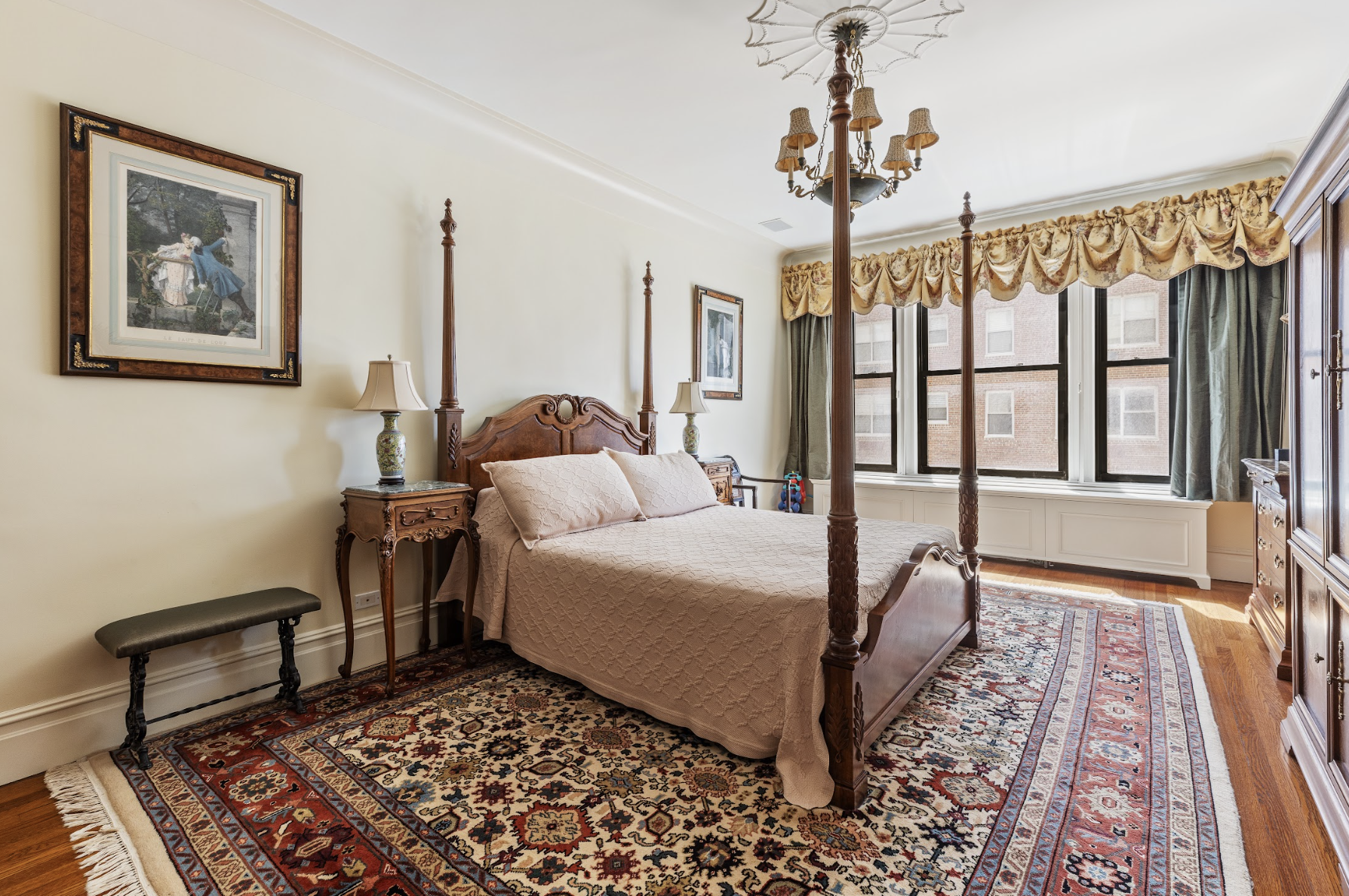 1160 Park Avenue, Unit 8C Manhattan, NY 10128 - Photo 7 of 18 a bedroom with furniture and a rug