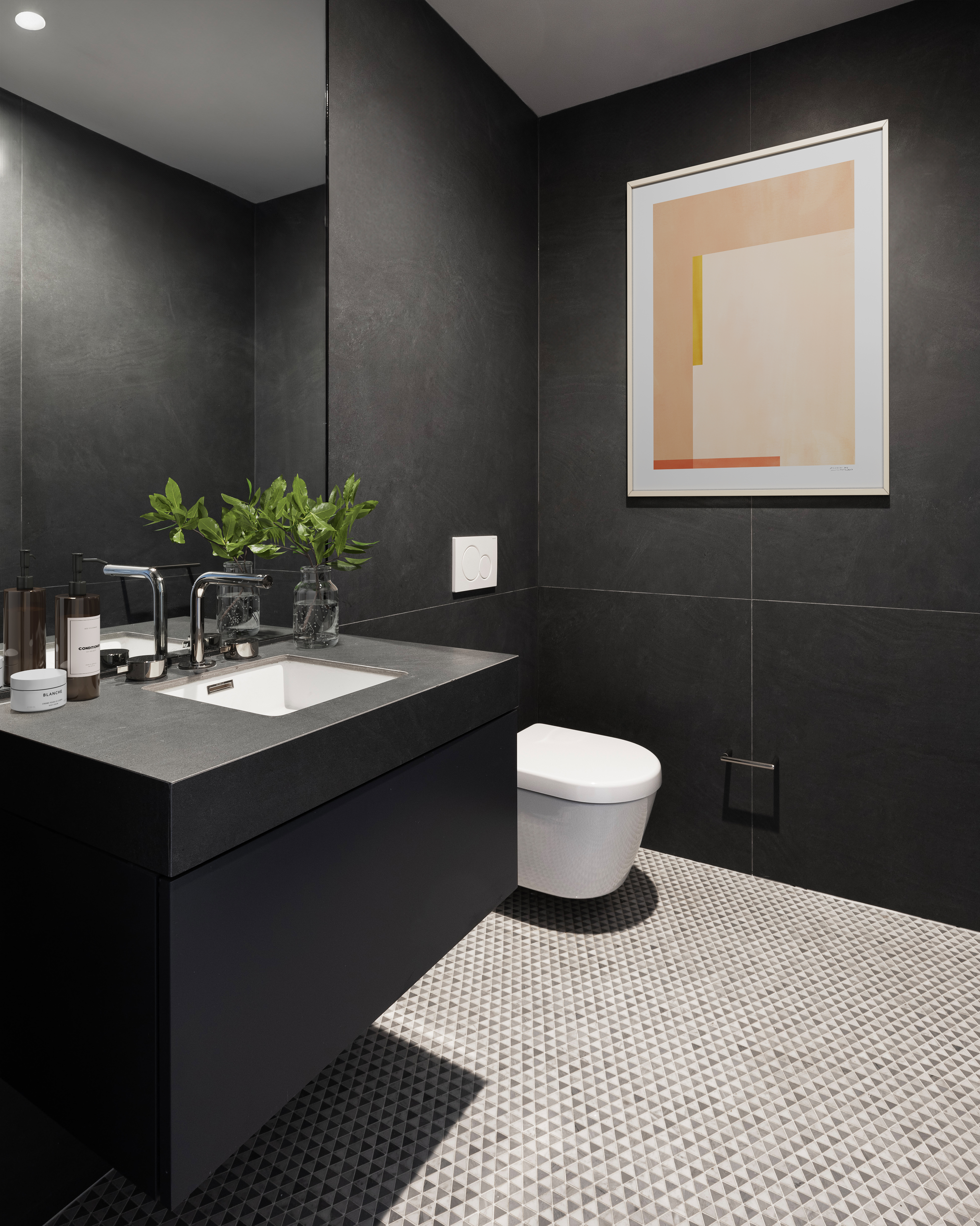 1059 3rd Avenue, Unit 21B Manhattan, NY 10065 - Photo 12 of 13 a bathroom with a sink toilet and mirror