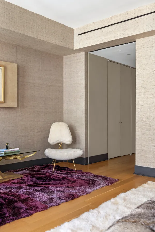 a view of a yoga room