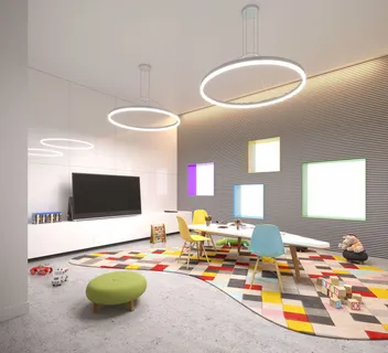 a picture of a park with furniture