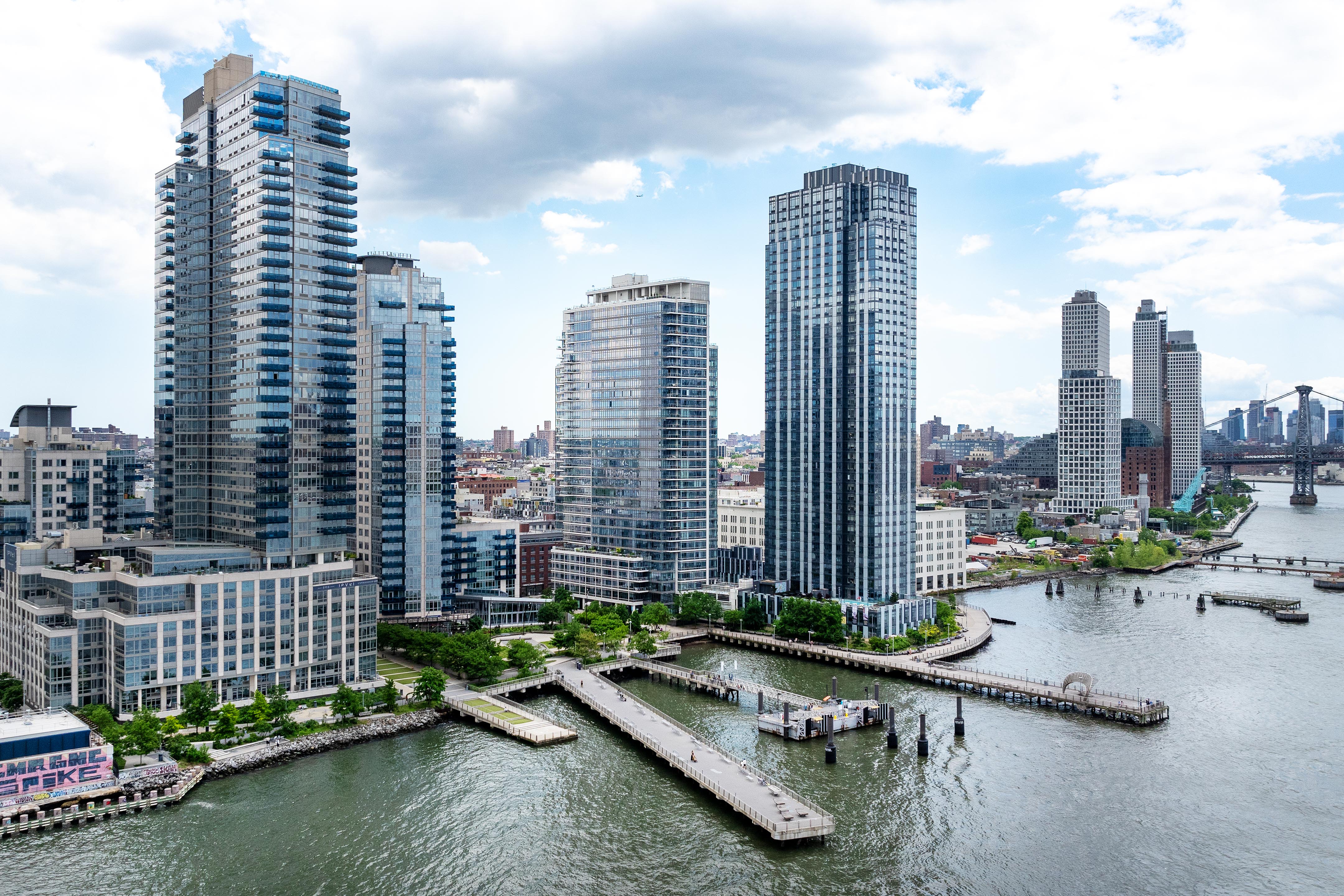 2 Northside Piers, Unit 25P Brooklyn, NY 11249 - Photo 25 of 26 a view of a city with tall buildings
