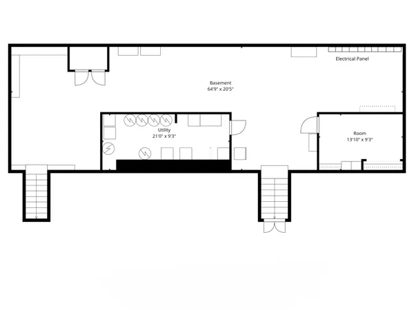 a picture of a floor plan