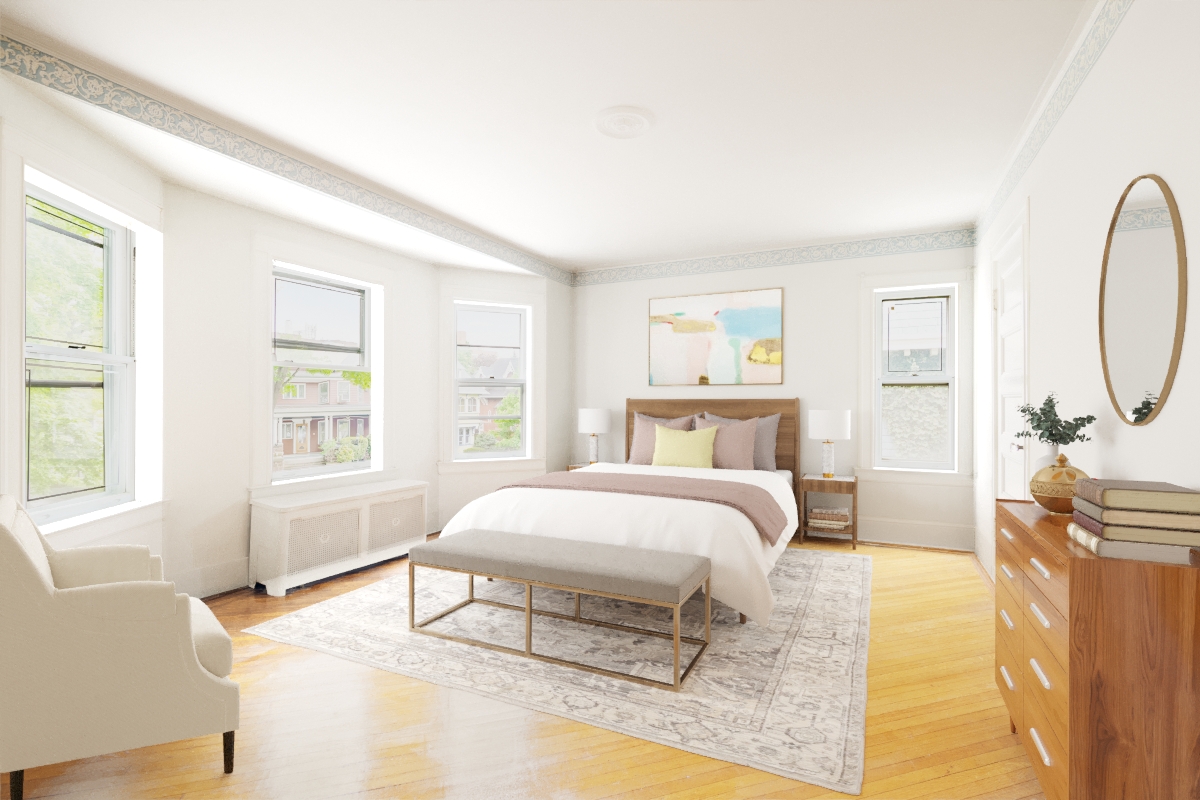 196 Marlborough Road Brooklyn, NY 11226 - Photo 16 of 23 a spacious bedroom with a bed a dresser and next to a window