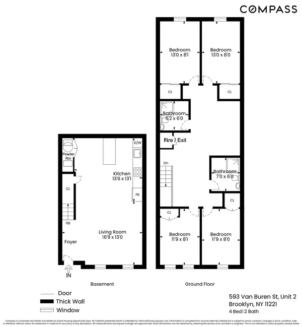 $5,350 | 593 Van Buren Street, Unit 2 | Bushwick