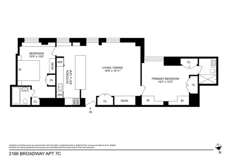 $999,000 | 2166 Broadway, Unit 7C | Upper West Side