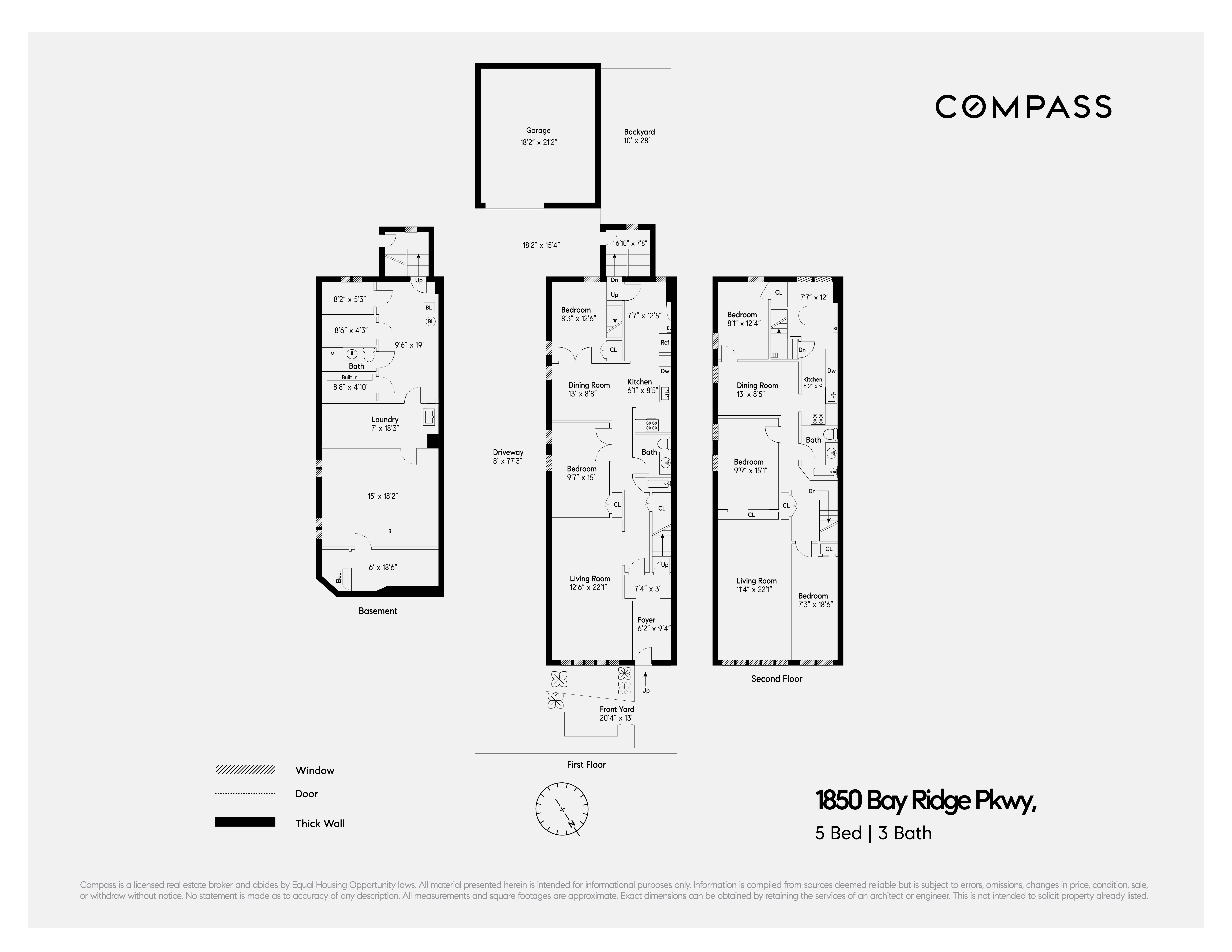 1850 Bay Ridge Parkway Brooklyn, NY 11204 - Photo 2 of 2 a picture of a room with a white wall and a large window