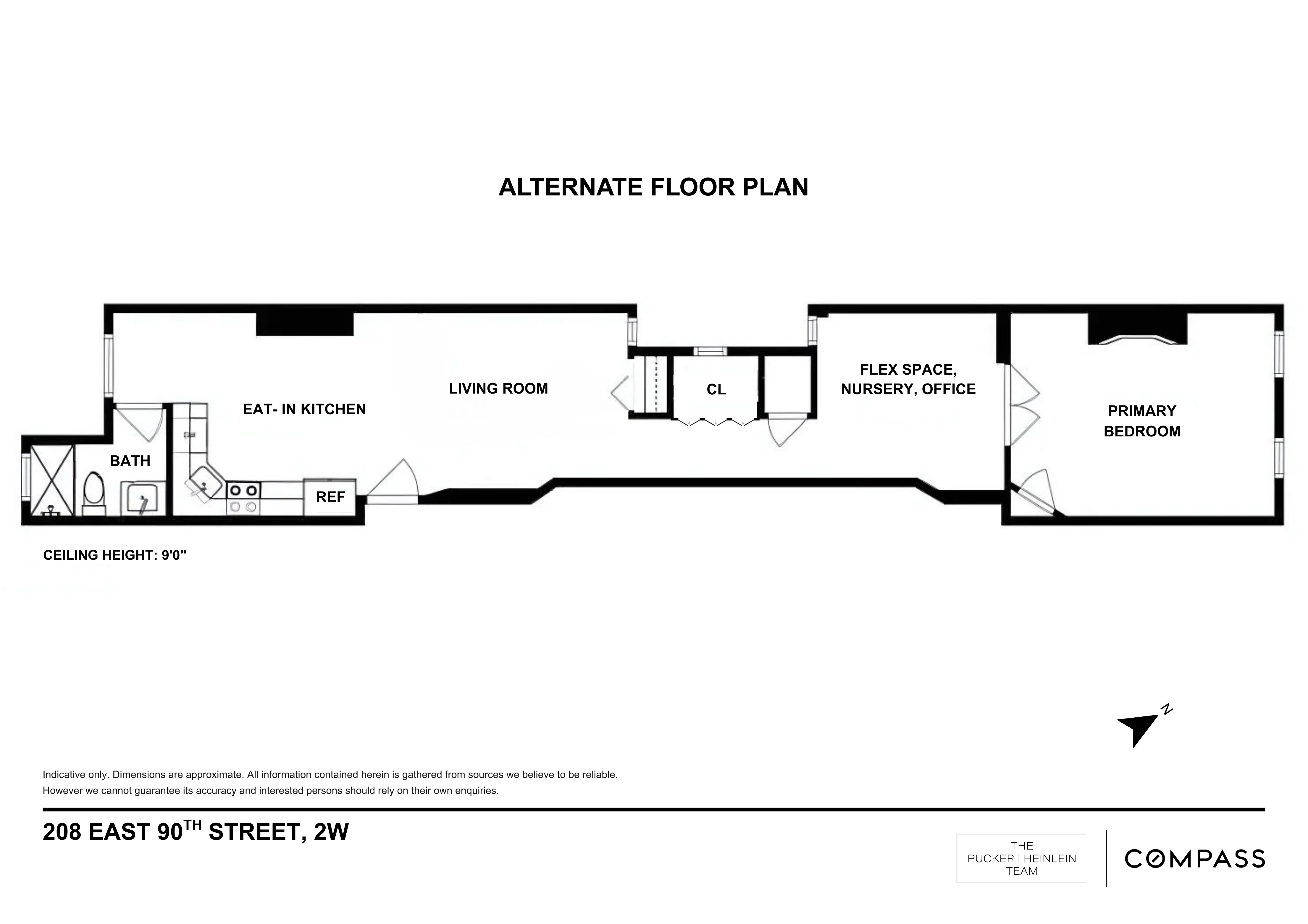 208 East 90th Street, Unit 2W Manhattan, NY 10128 - Photo 10 of 10 a picture of a black and white photo