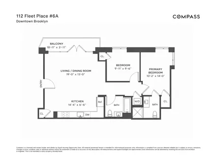 $1,350,000 | 112 Fleet Place, Unit 6A | Downtown Brooklyn