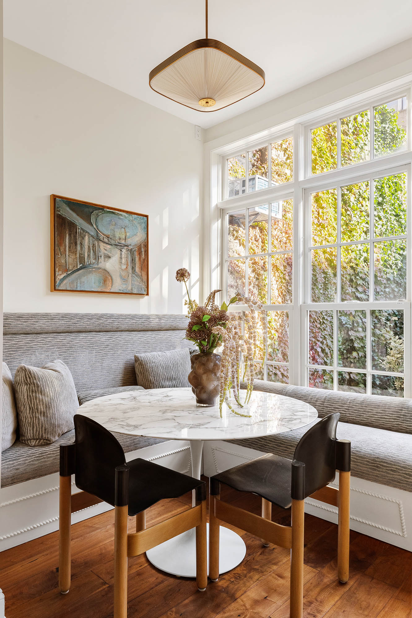 12 Leroy Street Manhattan, NY 10014 - Photo 5 of 20 a view of a dining room with furniture window and wooden floor