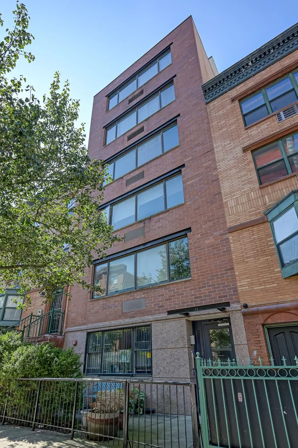 a front view of a building