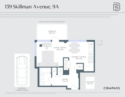 $679,000 | 139 Skillman Avenue, Unit 9A | Williamsburg