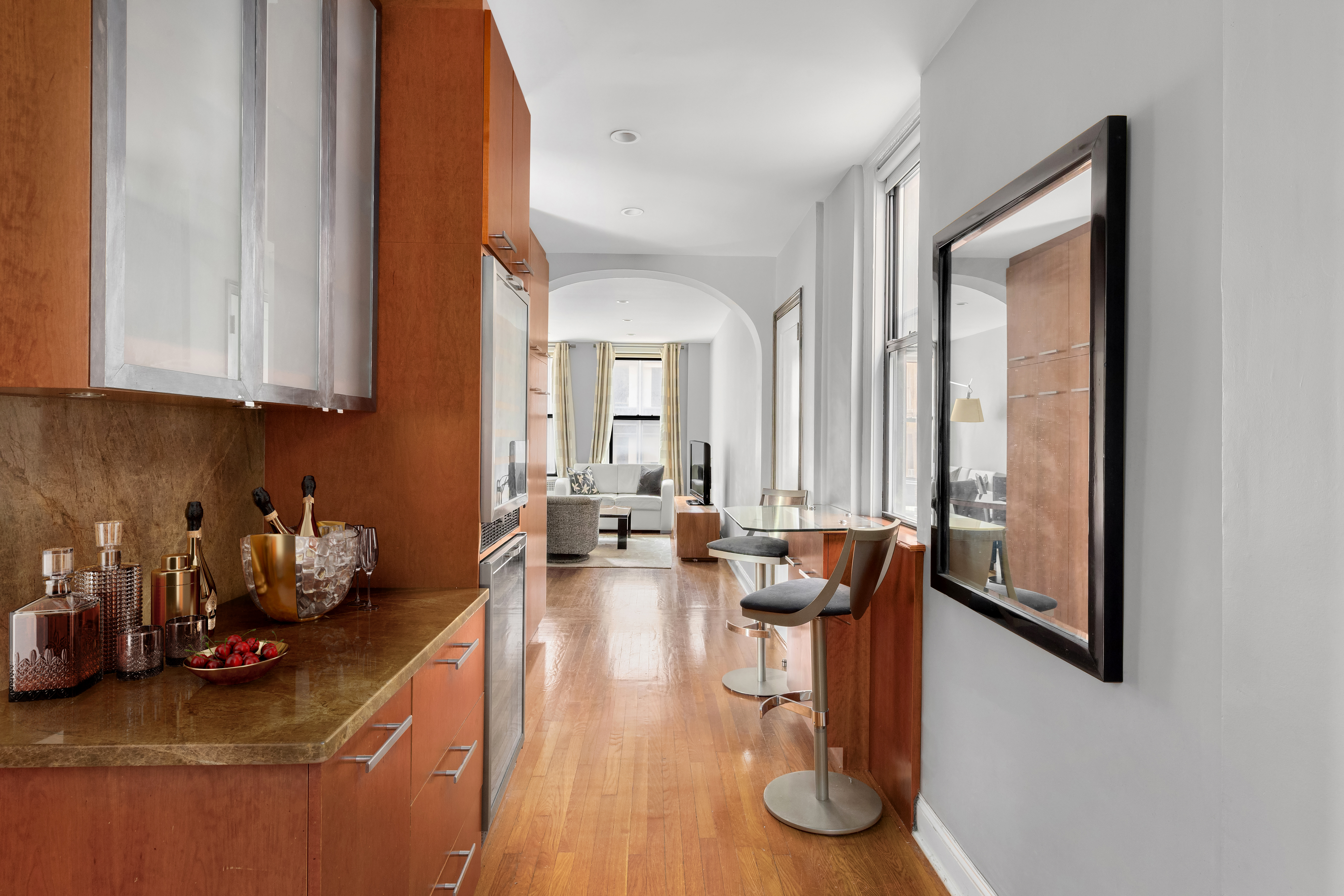205 West 54th Street, Unit 10E Manhattan, NY 10019 - Photo 2 of 8 a kitchen with counter space