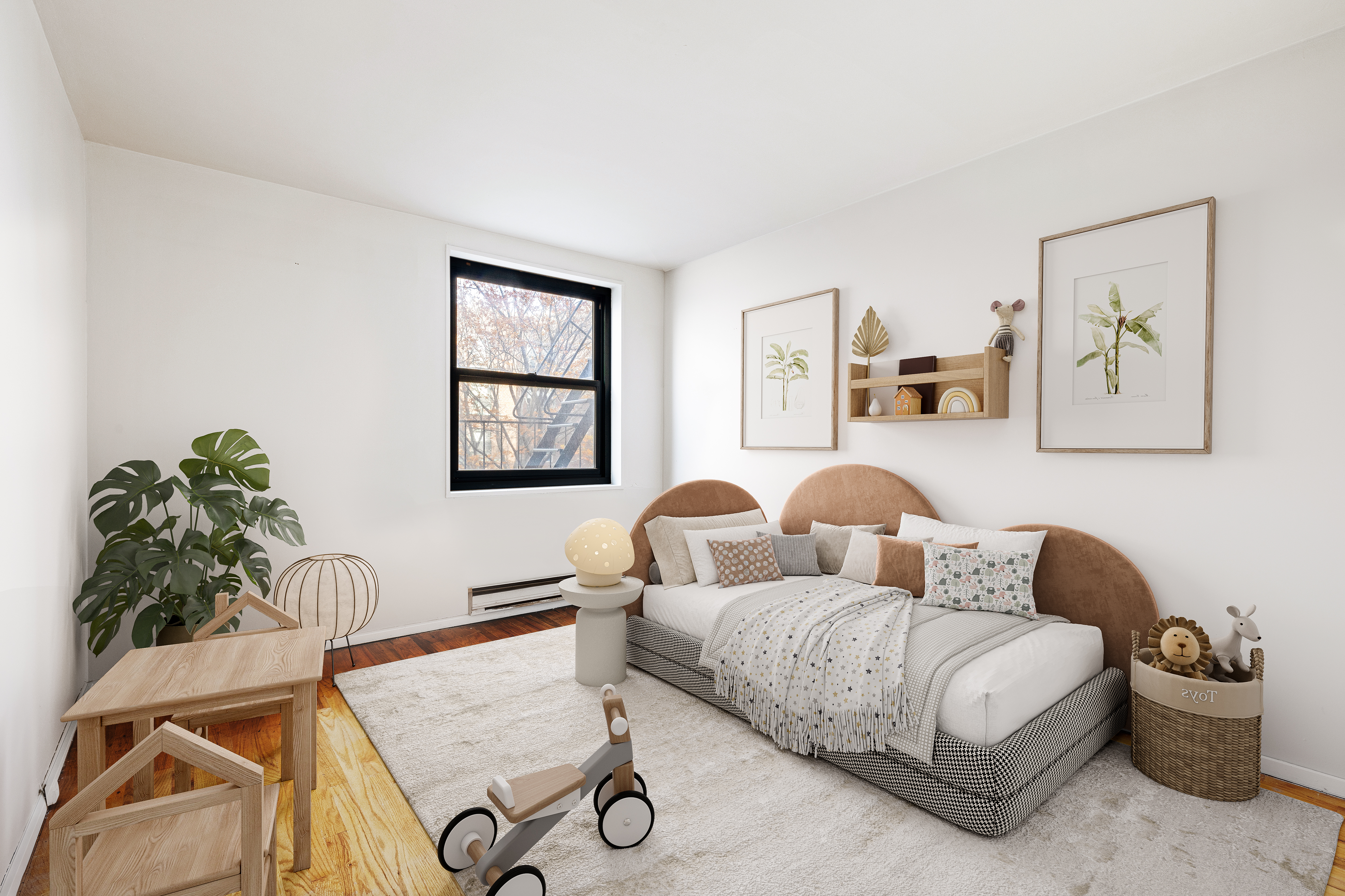 119 Morton Street, Unit 3A Manhattan, NY 10014 - Photo 5 of 7 a bedroom with a bed and window