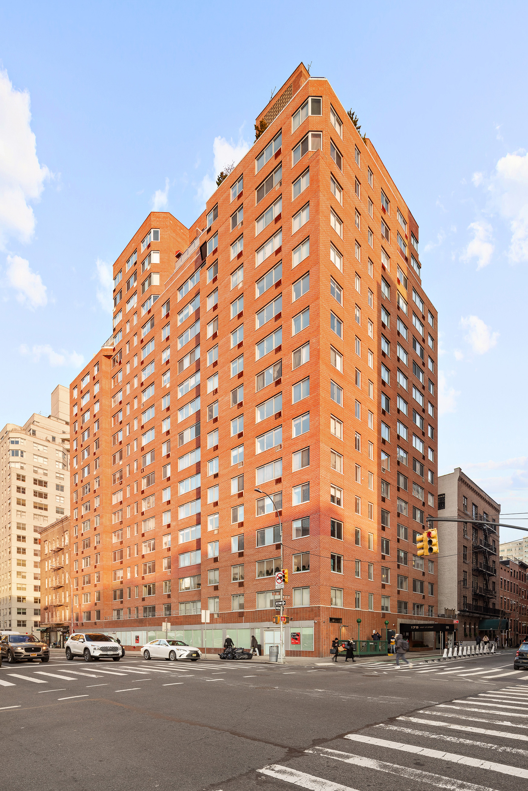 175 West 12th Street, Unit 5M Manhattan, NY 10011 - Photo 9 of 10 a view of a tall building next to a road