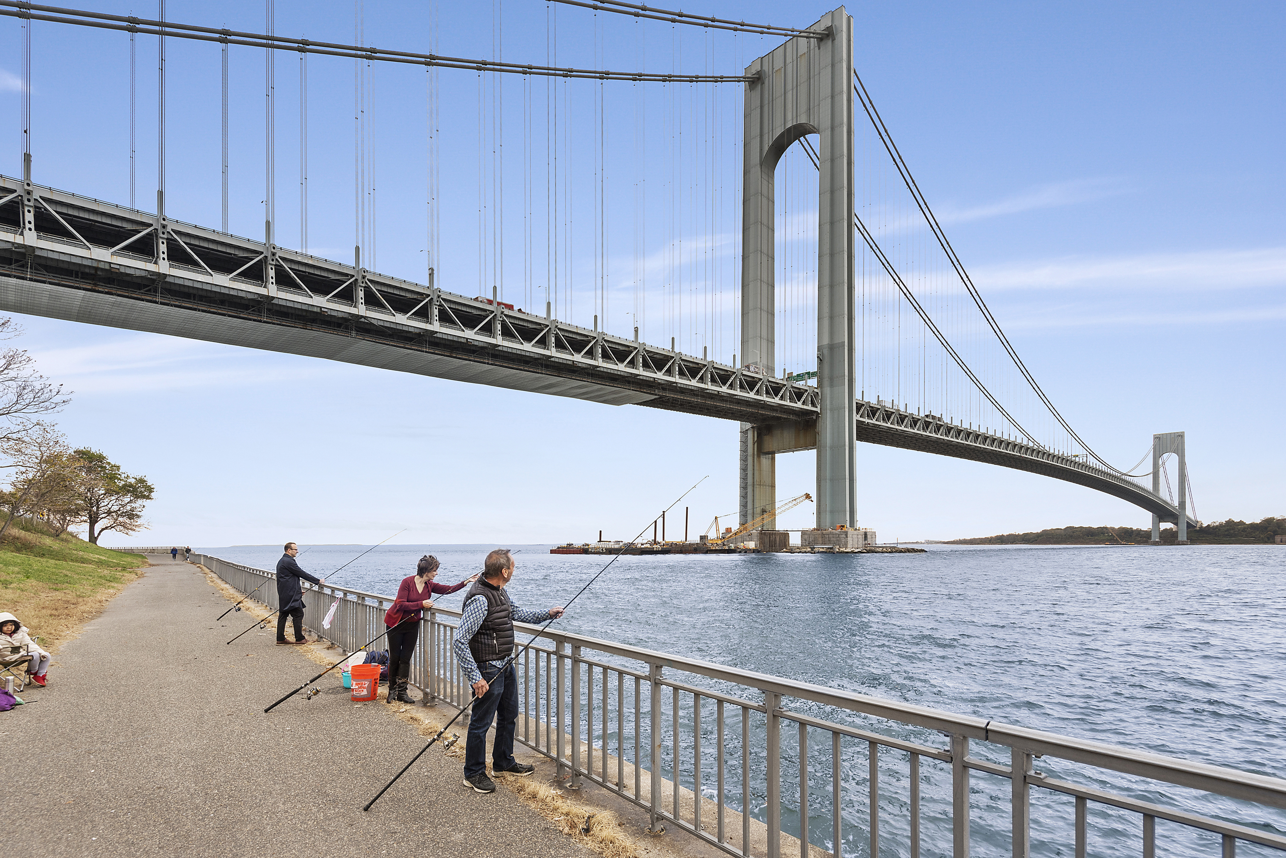 9511 Shore Road, Unit 606 Brooklyn, NY 11209 - Photo 16 of 17 a view of a roof deck with furniture and stairs