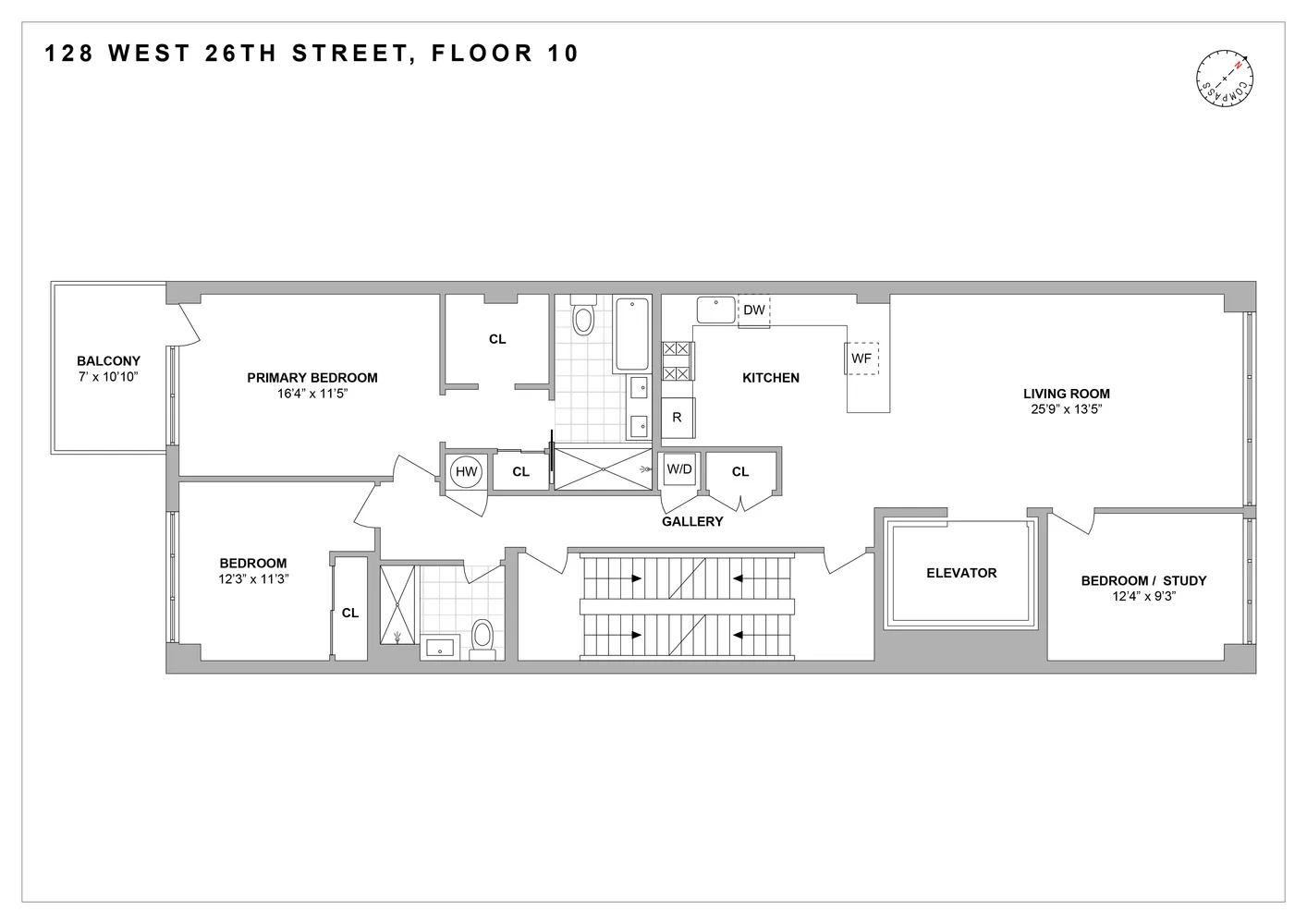 $2,595,000 | 128 West 26th Street, Unit 10 | Chelsea