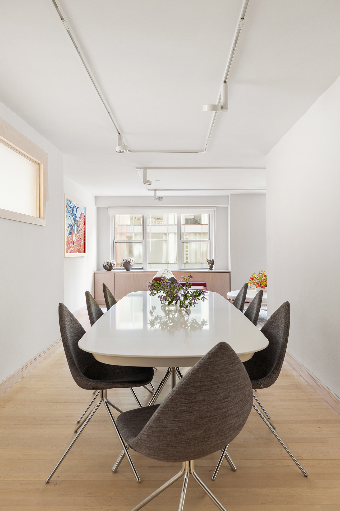 1065 Park Avenue, Unit 5BC Manhattan, NY 10128 - Photo 4 of 16 a view of a dining room with furniture and wooden floor