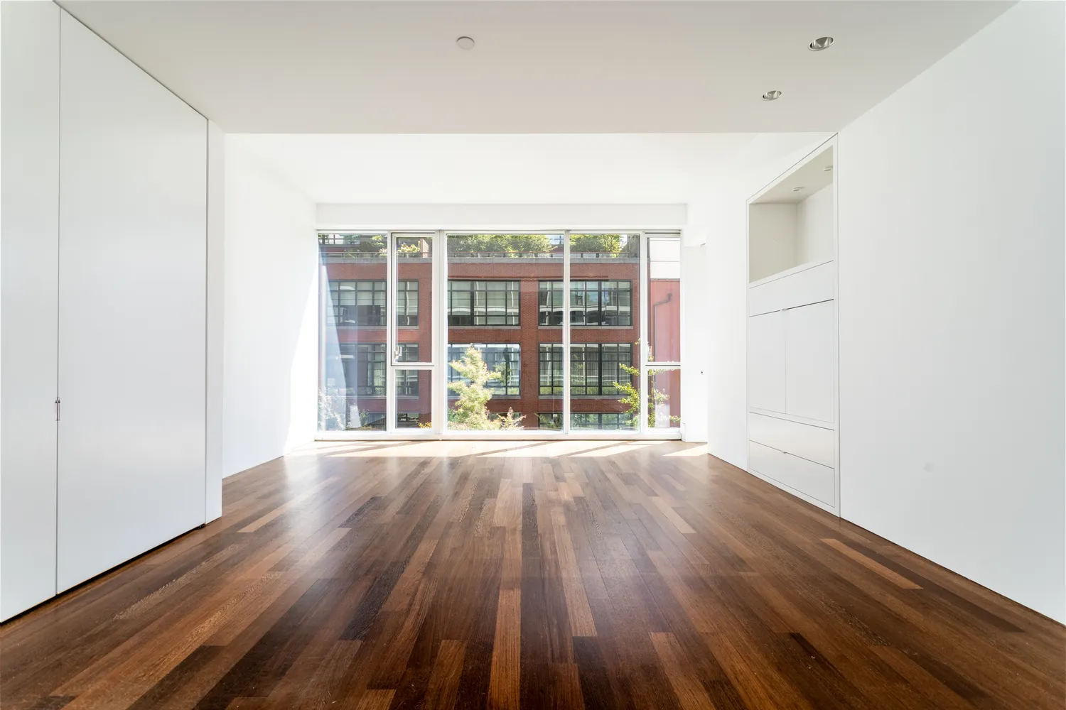 wooden floor in an empty room