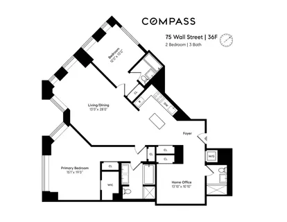 $2,095,000 | 75 Wall Street, Unit 36FF | Financial District