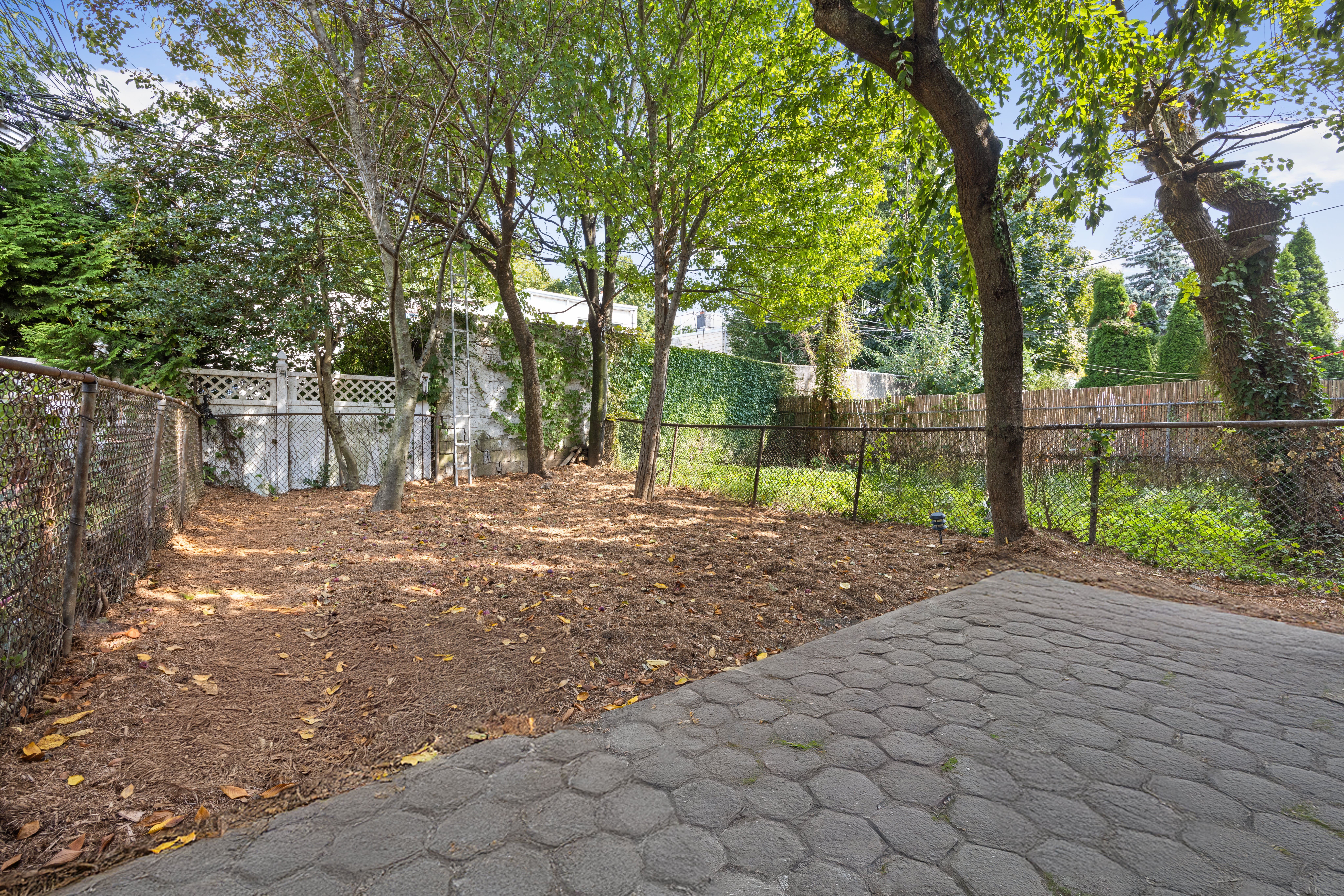 99 East 2nd Street Brooklyn, NY 11218 - Photo 19 of 24 a view of a backyard with trees