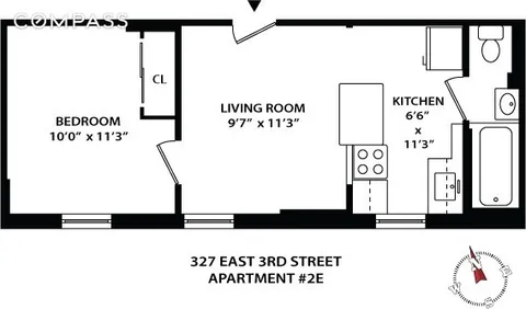 $469,000 | 327 East 3rd Street, Unit 2E | East Village