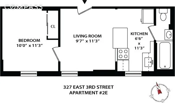 $472,000 | 327 East 3rd Street, Unit 2E | East Village