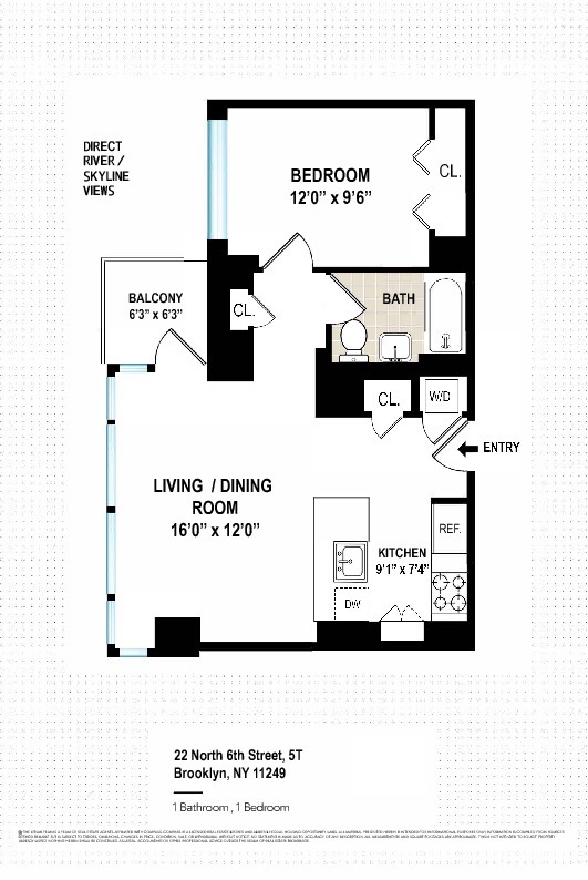 22 North 6th Street, Unit 5T Brooklyn, NY 11249 - Photo 6 of 6 unknown